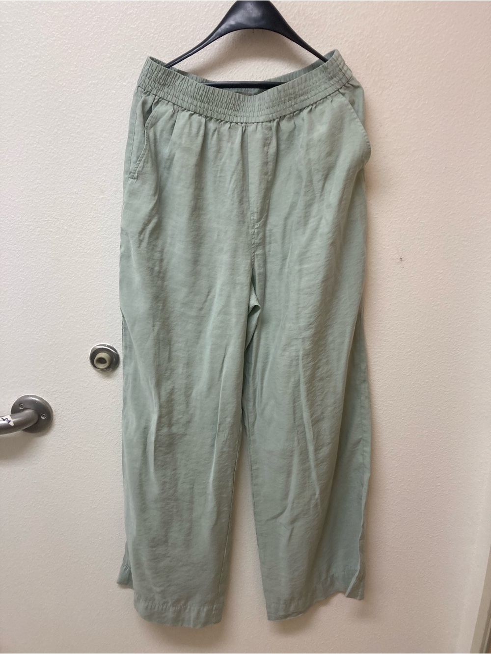 MADEWELL Pale Green Wide Leg Pull On Pants (LT)